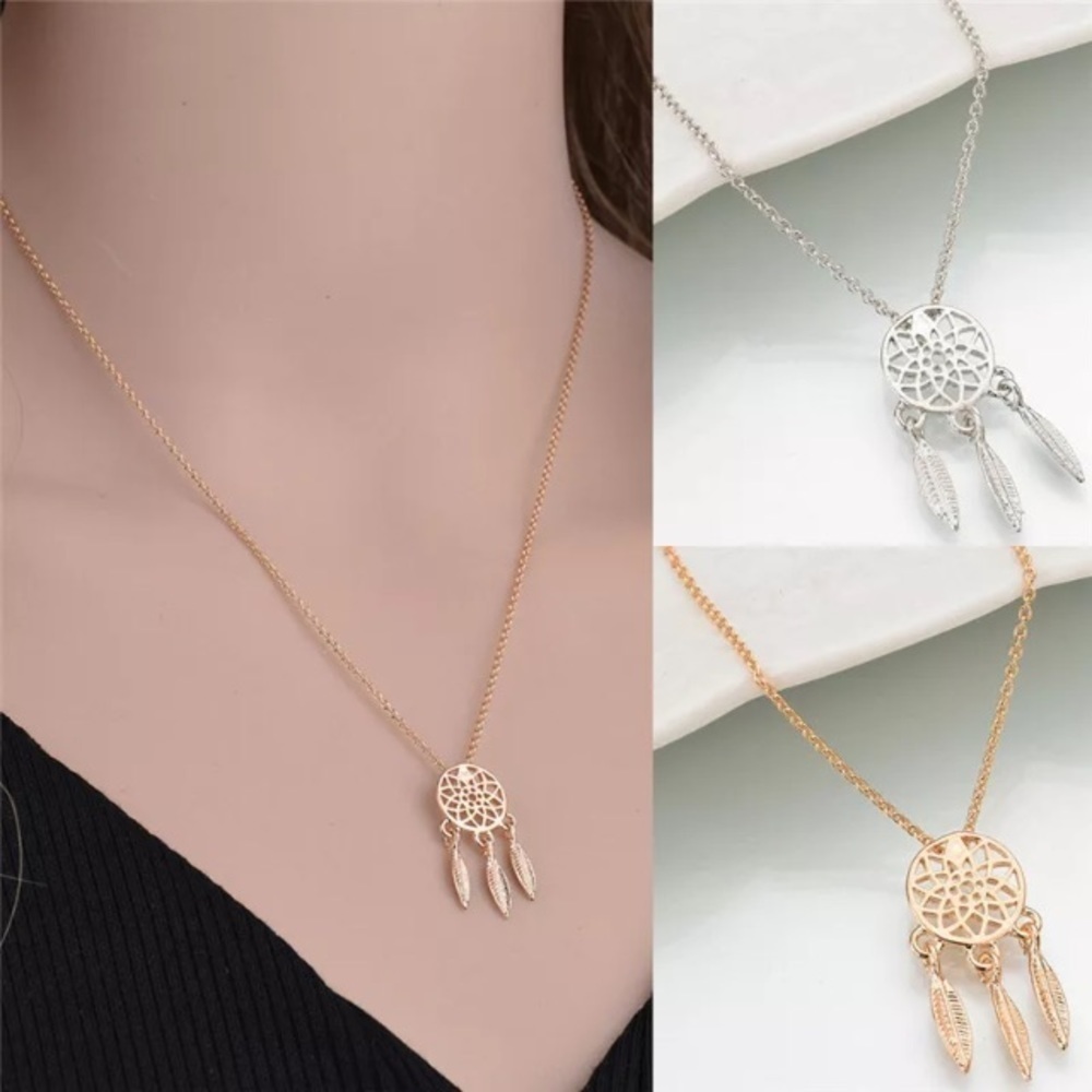 Dream‎ Catcher Feather Necklace